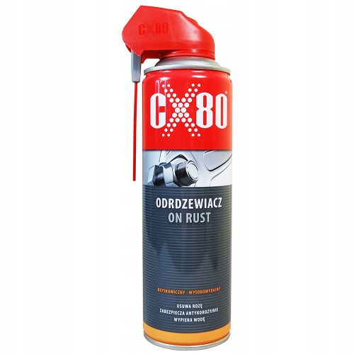 CX-80 PE RUGINĂ - Soluție Profesională de Îndepărtare a Ruginii 500 ml DUO-SPRAY