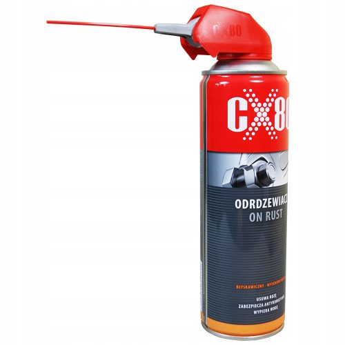 CX-80 PE RUGINĂ - Soluție Profesională de Îndepărtare a Ruginii 500 ml DUO-SPRAY