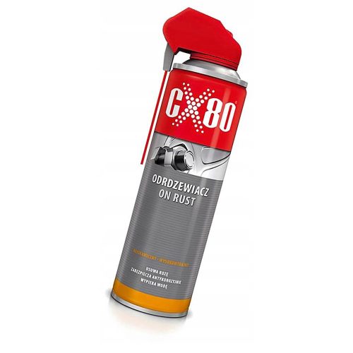 CX-80 PE RUGINĂ - Soluție Profesională de Îndepărtare a Ruginii 500 ml DUO-SPRAY