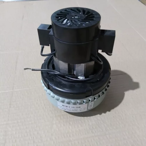 Motor de Aspirație Hako B30 B45 pentru Mașini de Curățenie (24V - 400W, Două Turbine, Carcasă Argintie sau Neagră)