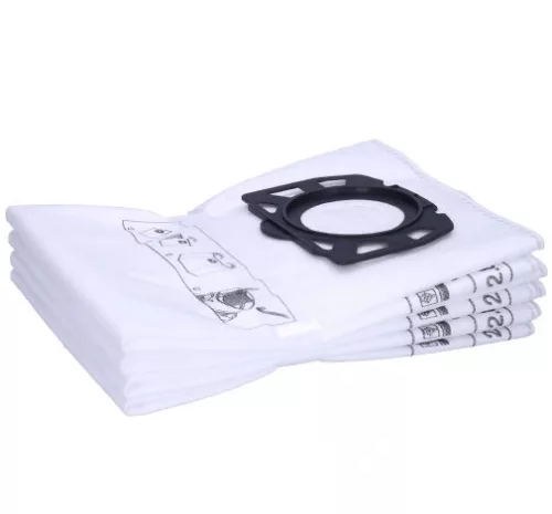 Set de Sac de Filtrare Sintetic Karcher WD4 WD5 WD6 MV4 MV5 MV6, 4 Bucăți, Compatibil cu Modelele Premium
