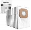 Sac de praf sintetic, set de 10 bucăți, pentru aspiratoare Karcher T 7/1, T 10/1, T 11/1, ProT 200 (6.904-084.0)