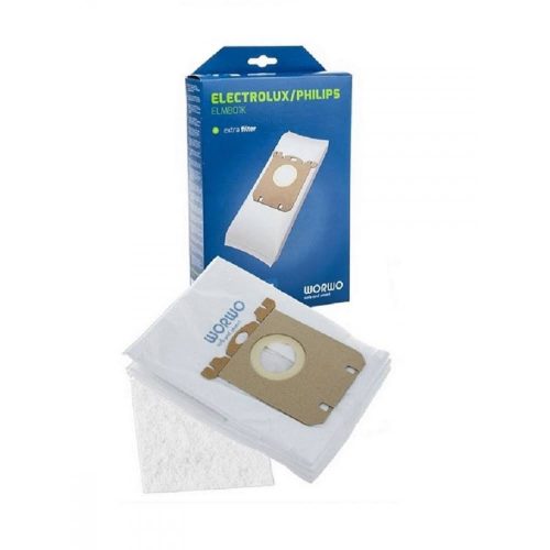 Set de 4 Sacii de Praf Sintetici pentru Aspiratoare Electrolux Philips AEG S-BAG cu Filtru Motor HEPA H10