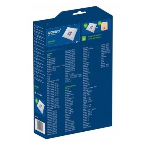 Saci de praf sintetici 4 bucăți - Compatibili cu aspiratoarele Hoover, Miele, Hanza, Otto, Quelle și Weltstar