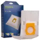 Sac de praf sintetic 4 bucăți - Compatibil cu aspiratoarele Rowenta Compacteo Ambia