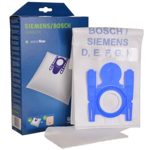 Sac de praf sintetic 4 bucăți - Compatibil cu aspiratoarele Bosch Siemens - Microfibră sintetică, Filtrare HEPA H10, Produs aftermarket