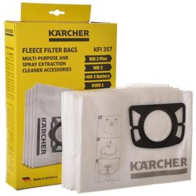   Saci de praf sintetici 4 bucăți pentru aspiratoare Karcher (2.863-314.0) WD2 WD3 SE 4001 SE 4002