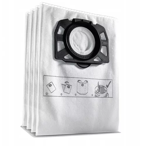 Saci de praf sintetici 4 bucăți pentru aspiratoare Karcher (2.863-314.0) WD2 WD3 SE 4001 SE 4002