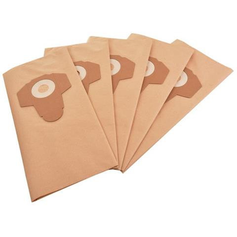 Saci de Hârtie 5 Bucăți Compatibili cu Aspiratoare Macallister, Parkside și Einhell, 32,5cm x 58,5cm, 2 Straturi, Biodegradabili
