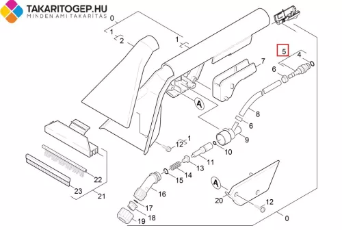 Conector Furtun Karcher 4.443-019.0 Compatibil cu Modelele Puzzi 100, 200, 300, 10/1