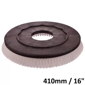 Tányérkefe padlótisztító gépekhez - 410 mm, közepes sörték
