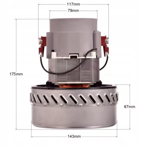 Ametek Szívómotor 1000W, 2-turbinás, Karcher NT porszívókhoz