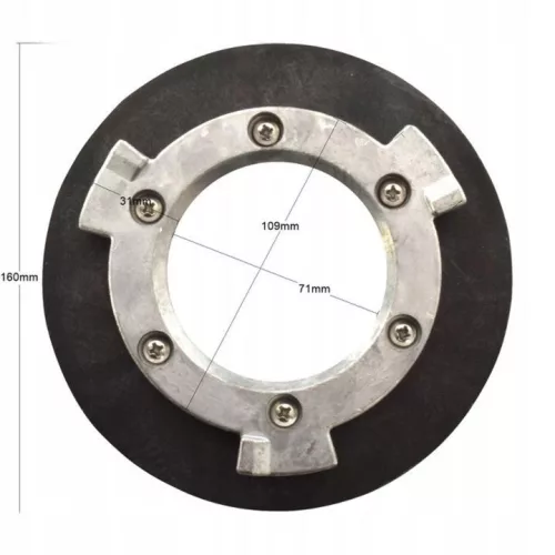 Kefe és Padtartó Rögzítő Adapter Victor Takarítógépekhez, 160mm
