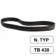 Fröccsenésgátló gumiköpeny Hako B30, B45 (430mm/17 col) takarítógéphez - Új Típus