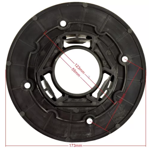Kefetartó és Padtartó Rögzítő Konzol TASKI Gépekhez, 173 mm