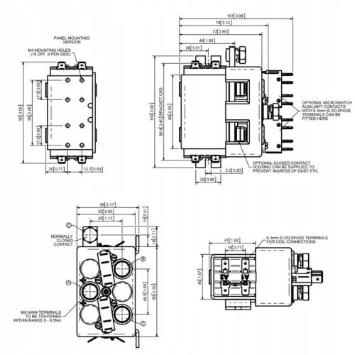 Contactor, Releu, Bobină Post-producție - DC182 - 24V 200A - Piesă de Schimb Albright