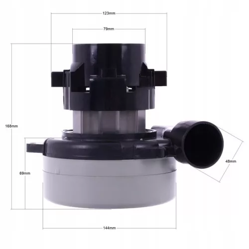 Motor de Aspirație cu Două Turbine 230V 1000W pentru Mașini de Curățat Podele Lavor, Karcher, Cleanfix, Fimap și Hako