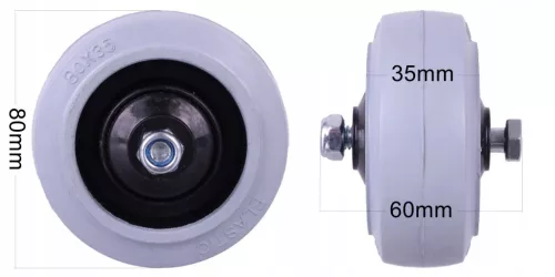 Eredeti Hako Támaszkerék (Ø 80 mm) – Hakomatic és Scrubmaster B 30, B 45, CL (01171780)