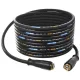 Furtun Premium din Oțel, Rezistent la Temperatură, pentru Presiune Înaltă, 10 Metri DN8, Conectori M22-M22, Compatibil cu Spălătoare cu Presiune Karcher și Kranzle
