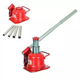   BIG RED TH810002 cric hidraulic tip stâlp, profil jos, cu sistem hidraulic cu doi pistoane (dublă pompă), capacitate 10 tone, înălțime de ridicare 125–225 mm, bază 165 × 161 mm, utilizare profesională în ateliere și service-uri auto