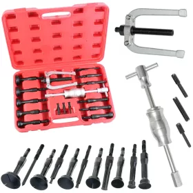   LT-A1572 Set profesional de extracție interioară a rulmenților cu ciocan inerțial, domeniu de lucru 8–58 mm, ciocan inerțial 3 kg, 16 piese, oțel ranforsat