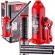 Cric hidraulic tip butelie BIG RED, 6 tone (6000 kg) capacitate de ridicare, înălțime de lucru 195–402 mm, design compact portabil, supapă de siguranță integrată împotriva supraîncărcării, pentru autoturisme și vehicule utilitare ușoare