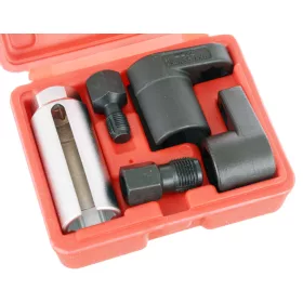  Set profesional 5 piese chei și tarozi pentru sondă lambda, oțel crom-vanadiu/crom-molibden, M12–M18, antrenare pătrat 3/8"–1/2", 22 mm, pentru service auto și ateliere mecanice