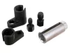 Set profesional 5 piese chei și tarozi pentru sondă lambda, oțel crom-vanadiu/crom-molibden, M12–M18, antrenare pătrat 3/8"–1/2", 22 mm, pentru service auto și ateliere mecanice