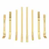 Set profesional LT-Q66 / LT-A1381 cu 7 linguri de tablă din oțel pentru caroserie auto, din oțel pentru scule, cu strat protector galben–auriu anticoroziv, pentru îndreptare