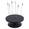 Set profesional 2x suport de vopsire rotativ și reglabil cu cleme din oțel, platformă 20 cm, înălțime 8–17 cm, lățime 4–13 cm, cu coloane de protecție împotriva pulverizării – pentru modelism, vopsirea miniaturilor și piese de precizie