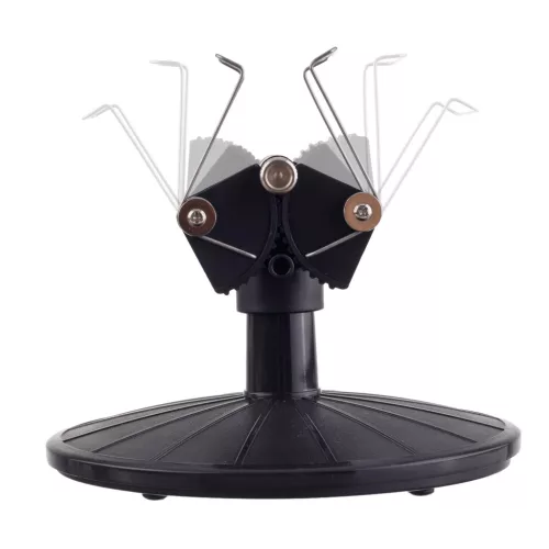 Suport modelism rotativ reglabil pentru vopsire de precizie, cu prindere reglabilă 4–13 cm, bază rotativă 360° și extensii de înălțare pentru poziționare ergonomică
