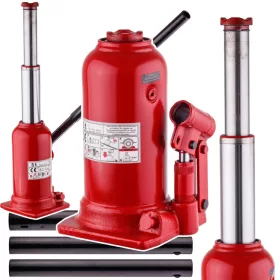   Cric hidraulic oscilant BIG RED, profesional, cu două trepte, capacitate de ridicare 5 tone (5000 kg), înălțime maximă de ridicare 500 mm, construcție solidă din oțel, greutate proprie aprox. 7,8 kg