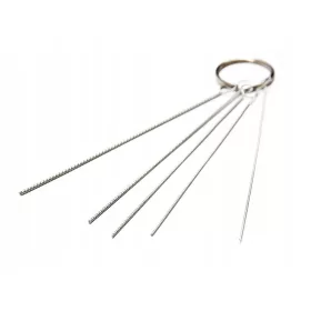 Set de Curățare Aerograf cu Perii de Precizie 0.7-1.5mm