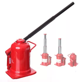   Cric hidraulic cu coloană Big Red TH810001, profil redus, 10 tone capacitate de ridicare, 210–520 mm înălțime de lucru, bază 165 × 161 mm