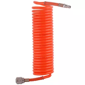 Furtun spiralat pneumatic 10m, 6.5x10mm, 10 bar