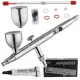 Kit Aerograf Profesional AIRGOO PRIME AG-216 cu 2 Duze (0.3mm / 0.5mm)