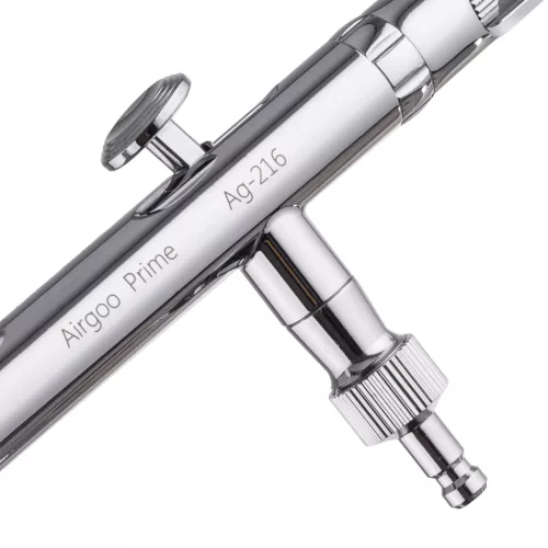 Kit Aerograf Profesional AIRGOO PRIME AG-216 cu 2 Duze (0.3mm / 0.5mm)