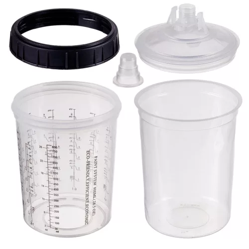 Set Pahare Amestec Vopsea tip PPS, 800ml, Filtru 190µm (50 bucăți)