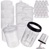 Set Pahare Amestec Vopsea PPS, 650ml cu Filtru 125µm (50 buc)