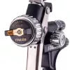 Pistol de vopsit ITALCO GLOSS X1 HVLP, duză 1,6 mm, rezervor superior 600 ml, consum aer 400–450 l/min, presiune nominală 2,0 bar / presiune maximă 3,0 bar
