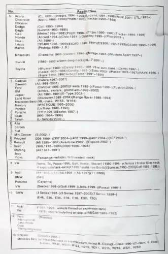 Hűtőrendszer Tömítettség Vizsgáló Készlet, 14 részes