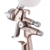 Pistol profesional de vopsit ITALCO GLOSS X1, tehnologie LVMP (consum redus de aer, presiune medie), duză LVMP 1,6 mm, rezervor superior 600 ml, consum aer 250–310 l/min, presiune de lucru 2,5 bar, presiune maximă 3,5 bar