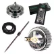 Set duză 1,3 mm LVMP debit redus de material presiune medie Italco pentru pistol de vopsit auto GLOSS X1 M1 cu rezervor lateral superior