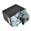 CONDOR MDR3 presostat industrial profesional 400 V până la 690 V, 16 A, domeniu 8–10 bar, comutator de presiune pentru compresor, racord furtun 6 mm, 3 × 1/4" + 1 × 3/8" filet interior