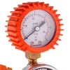Regulator profesional de presiune pentru gaz propan–butan (PB) cu manometru, carcasă din alamă, domeniu presiune intrare 0–15 bar, presiune de ieșire reglabilă 0–4 bar, debit maxim 4 m³/h, racord intrare 21,8 × 1/14 filet stânga model ZR-15P