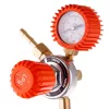 Regulator profesional de presiune pentru gaz propan–butan (PB) cu manometru, carcasă din alamă, domeniu presiune intrare 0–15 bar, presiune de ieșire reglabilă 0–4 bar, debit maxim 4 m³/h, racord intrare 21,8 × 1/14 filet stânga model ZR-15P