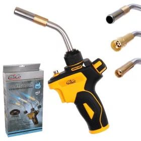   ELICO Profitech AX1-106CGA arzător cu gaz profesional pentru amestec tip MAPP, conexiune 1", 3 duze interschimbabile, până la 1350°C, compatibil cu amestec tip MAPP, propilenă, propan, butan