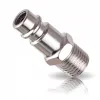 Racord rapid standard nichelat 1/4" cu filet exterior (mascul) pentru scule pneumatice, lungime 40 mm, acoperire anticorozivă, ambalaj individual EPM20
