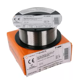   TYSWELD 316LSi sârmă de sudură din oțel inoxidabil austenitic 0,8 mm, 1 kg, bobină D100, proces MIG/MAG, pentru sudarea oțelurilor inoxidabile rezistente la coroziune (~18% Cr, ~12% Ni)
