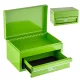 BIG RED sertar metalic pentru scule, organizator compact complet metalic cu compartiment superior deschis, culoare verde, 26×14×17 cm, dimensiuni interioare sertar 13,5×20,6×5 cm, compartiment superior 16×25×3 cm